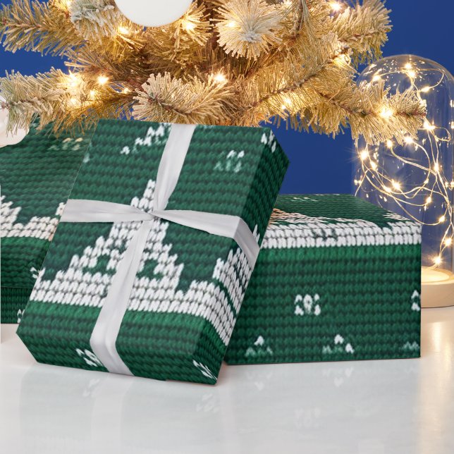 Grått, Vit och röd, fuktig julsdesign Presentpapper (Helgdagar)