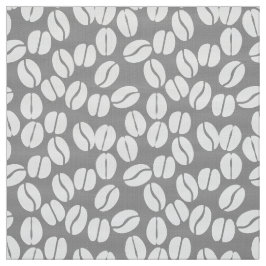 Grått, vita kaffebönor, mönster-väv tyg