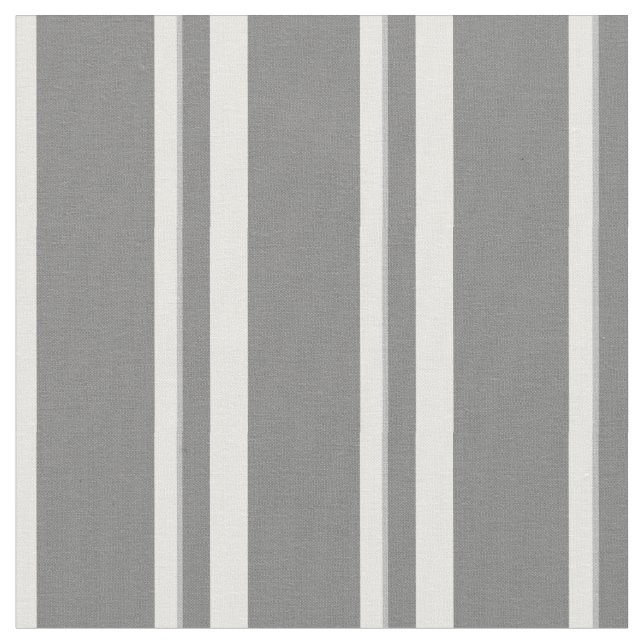 Grått Vitt Lodrät Rand Elegant Unisex Neutralt Tyg (Närbild)