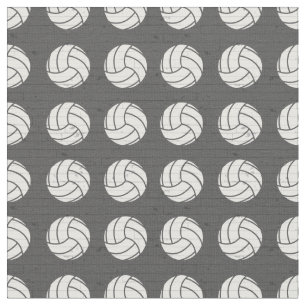 Grått Volleyball Wood Golv Tyg