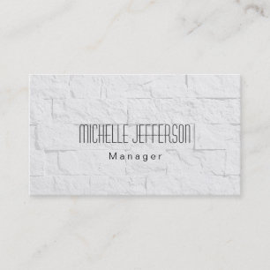 Grått Wall Brick Mönster Manager Affärskort Visitkort