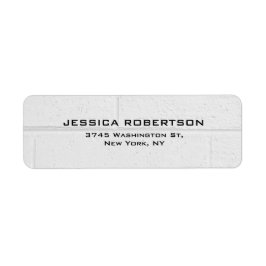 Grått Wall Plain Elegant Modern Trendig Returadress Etikett