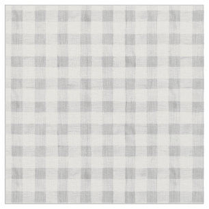 Grått Watercolor Gingham Fabric Tyg