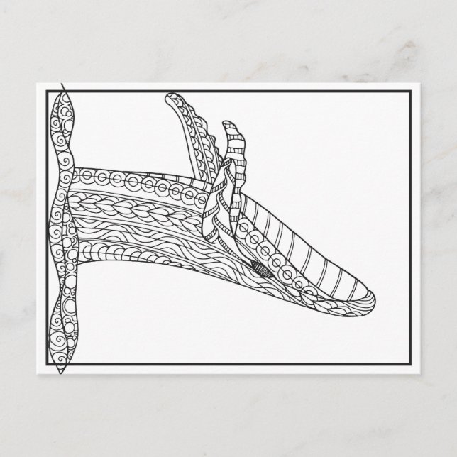 Grått Whale-vykort Vykort (Framsida)