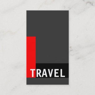 Grått White Black Travel Agent Affärskort Visitkort