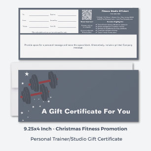 Grått White Corporate Hälsa Gift Certificate