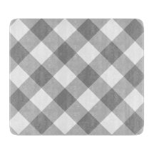 Grått White Gingham Modern Land