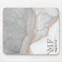 Grått White Guld Glitter Marble Anpassade