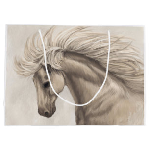 Grått White Ivory Horse Vild Mane