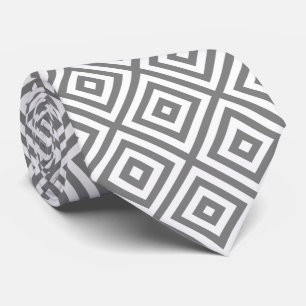 Grått & White Modern Geometric Mönster Slips