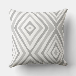 Grått White Modern Simple Square Kudde