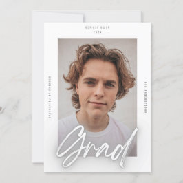 Grått White Neon Mod GRAD Photo College Universite Meddelande