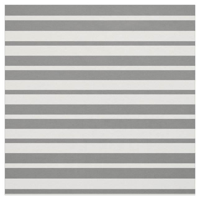 Grått White Rand Mönster Design Tyg (Provkarta)