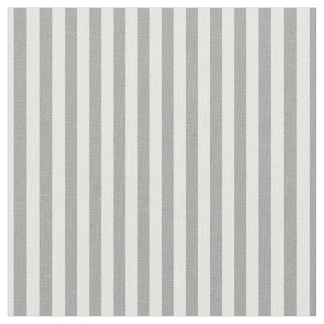 Grått & White Rand Tyg (Närbild)
