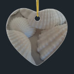 Grått White, Seashells, Sea Snäcka Summer Beach Kä Julgransprydnad Keramik<br><div class="desc">Grått White,  Seashells,  Sea Snäcka Summer Beach Kärlek</div>