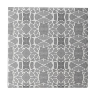 Grått White Stone Tiles Mosaic Mönster Kakelplatta