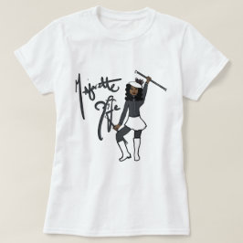 Grått White Twirl Girl T-Shirt