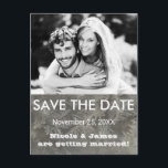 Grått Winter Ice SPARAR DATUM Fotovykort Meddelande Vykort<br><div class="desc">Grått Winter Ice SPARAR DATUM-fotovykortet. Anpassa med foto och text.</div>