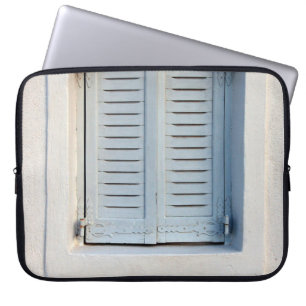 GRÅTT WOODEN 2-DOORS FÖNSTER AVSLUTAD LAPTOP FODRAL