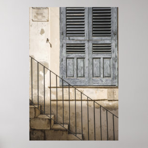 GRÅTT WOODEN WINDOW POSTER