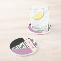 Grått Zigzag, Grått Chevron, Lila, ditt namn