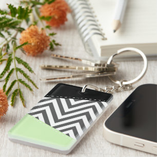Grått Zigzag, Grått Chevron, Zigzag Mönster, Mint