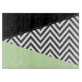 Grått Zigzag, Grått Chevron, Zigzag Mönster, Mint
