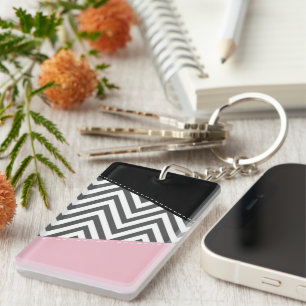 Grått Zigzag, Grått Chevron, Zigzag Mönster, Rosa