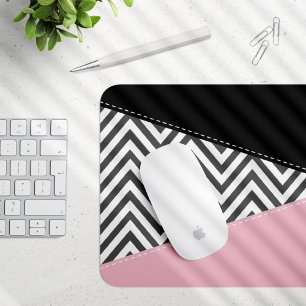 Grått Zigzag, Grått Chevron, Zigzag Mönster, Rosa Musmatta