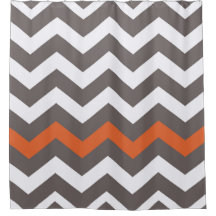 Grått Zigzags med Orangens dekorfärg