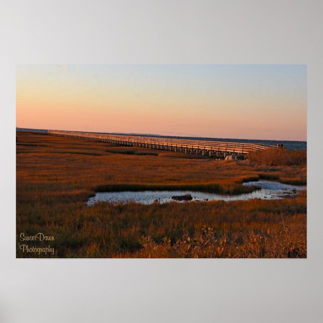 Gråttets Beach Boardpromenader Poster (Framsidan)