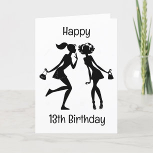 GRATTIS "13-ÅRS DAG" TILL EN MYCKET BÄSTA VÄN KORT