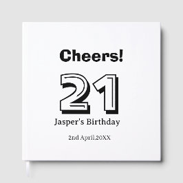 Grattis 21 födelsedag fet stil namn pojke man pres gästböcker