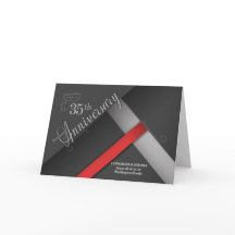 Grattis 35e för affärsårsdag i gråskala