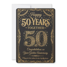 Grattis 50-årsfirande kort