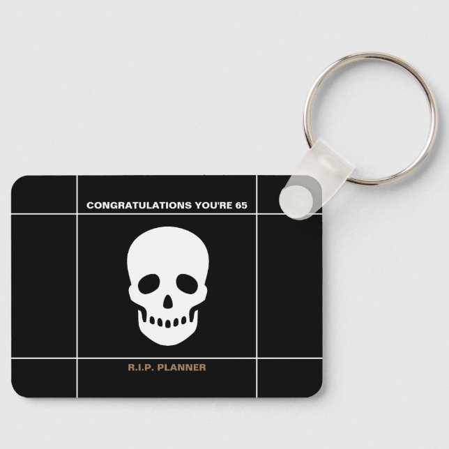 Grattis 65-nyckelkedja nyckelring (Framsida)