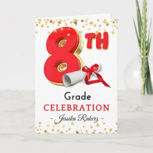 Grattis 8:e Klass Firande Studenten Kort