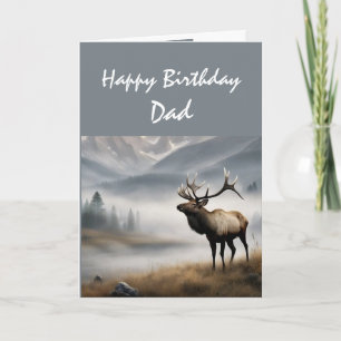 Grattis Älgpappa som är Enastående Kort
