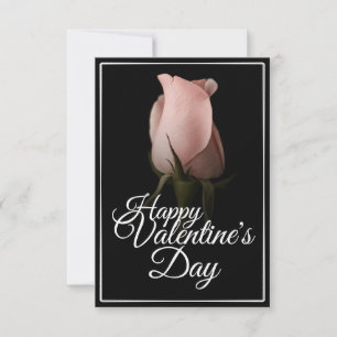 Grattis Alla Hjärtans Dag med rosa ros