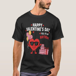 Grattis Alla Hjärtans Dag Och Ja Det Är Min Födels T Shirt