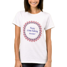 Grattis Amerika 250 år! Dam-T-shirt