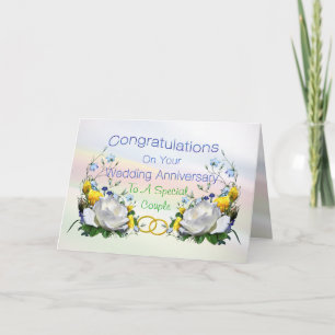 Grattis Anniversay Rosor Card Kort
