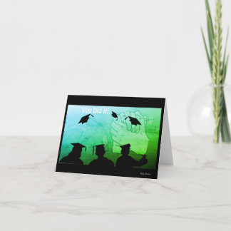 Grattis ASL-examenshälsningskort Kort