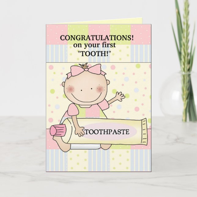 Grattis baby frimärke kort (Framsida)