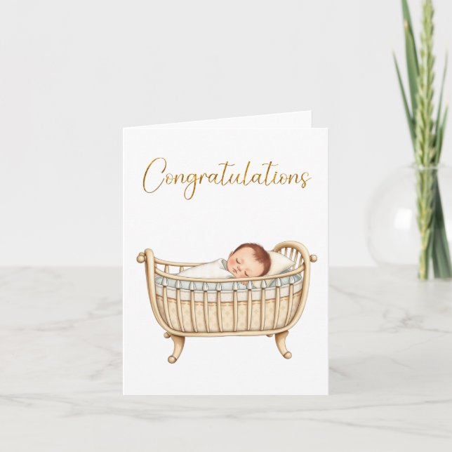 Grattis Baby Kort (Framsida)