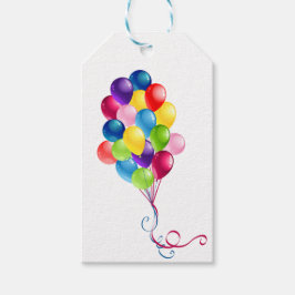 Grattis Ballonger Presentetikett