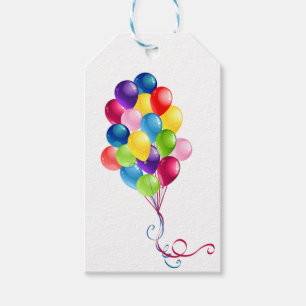 Grattis Ballonger Presentetikett