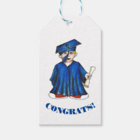 GRATTIS! Blue Studenten Boy Cap Gown Diploma