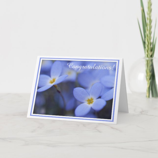 Grattis - Bluettes hälsningkort Kort (Framsida)