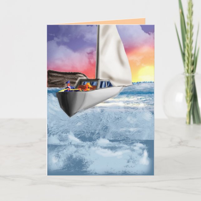 Grattis!  Bonresa! Kort (Framsida)